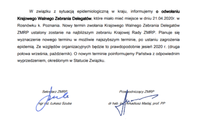 Odwołanie Krajowego Walnego Zebrania Delegatów