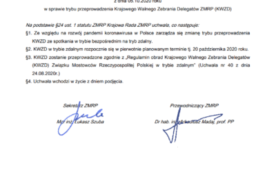 WAŻNA informacja ws. Krajowego Walnego Zebrania Delegatów