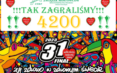 MOSTOWY FINAŁ WOŚP Z REKORDOWĄ KWOTĄ 4200 ZŁ