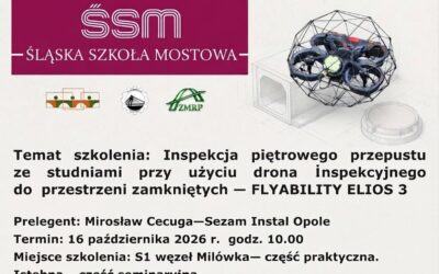 ŚLĄSKA SZKOŁA MOSTOWA – INSPEKCJA PIĘTROWEGO PRZEPUSTU DRONEM FLYABILITY ELIOS 3